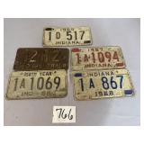 1951 Ohio Trailer plate, '66, '67,'68 and ' 69