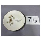 Gottschalk Supply Co. Plate w/gold trim 1962 6' D