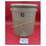 #6 Crock, 14 1/4' T with handles, tan