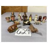 Nativity People and animals some stamped Germany