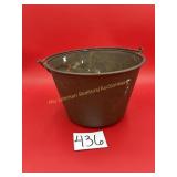 8' Tall Brass Bucket , As is