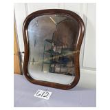 Antique Wood beveled mirror17.5' wide 22' tall