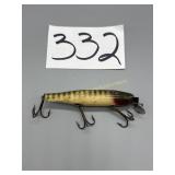Vintage Wooden chub made in Garrett IN