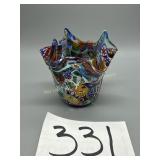 Murano art glass vase