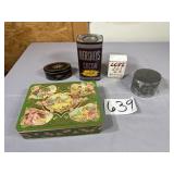 Flat full of various tinsEngland tin with