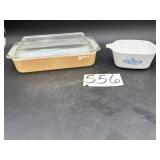 Clear Fire King lid #550C A-28, rectangular,