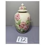 Japan Mann Victorian Rose lidded jar