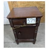 Antique Thomasville Mahogany 1 drawer, 1 door