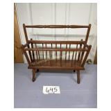 Wooden magazine rack 20'long 18'tall 9'deep