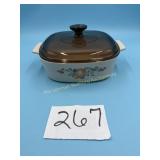 Vintage 2L Corning Ware covered casserole,