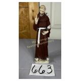 Saint Francis of Assisi  figurine with white dove