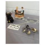 Lot of measuring spoons, ceramic jelly/honey