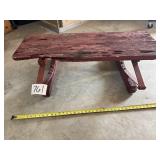 Painted primitive buggy seat, 40' L x 26' W x 12'