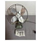 Vintage 4 blade electric fan, 8 1/2' W x 12' T