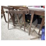 Pair of primitive saw horses, As Is