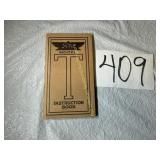 Ford Model T Instruction Book