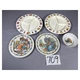 2 Strawberry Shortcake divided plate, Peter