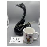California USA Black Swan, 1984 LA Olympic mug