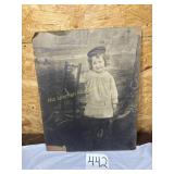 Two Antique pictures 16'W x 20' T, picture with no