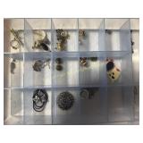 Box of jewelry- blue box
