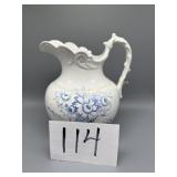 Blue and White Pitcher,  Knowles, Taylor and