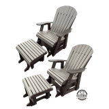 New Pair of Polywood Chairs w/ Side Table