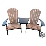 New Pair of Folding Polywood Chairs