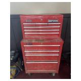 LARGE 4FT CRAFTSMAN TOOLBOX FULL OF TOOLS