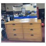 AMERICAN OF MARTINSVILLE 6 DRAWER DRESSER W/MIRROR