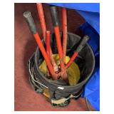 TOOL BUCKET W/(3) PAIR BOLTCUTTERS