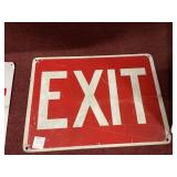 EXIT SIGN METAL