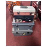 (3) EMPTY PLASTIC TOOLBOXES
