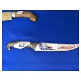 BALD EAGLE AMERICAN FLAG KNIFE