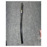40" SAMURAI SWORD IN CRACKED WOODEN SHEATH