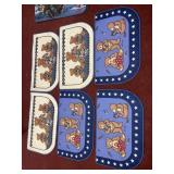 (6) TEDDY BEAR ACCENT RUGS