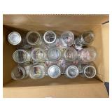 LARGE BOX OF CANNING JARS & LIDS