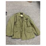 VINTAGE ARMY JACKET WITH LINER DO NOT KNOW SIZE