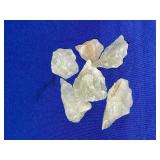 (6) PIECES APPLE GREEN CALCITE