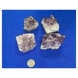 (4) PIECES AMETHYST