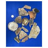 LOT OF CUT MARBLED ROCK