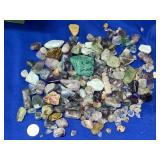 LARGER LOT OF MIXED/POLISHED ROCKS AND STONES