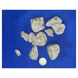 (10) PIECES PYRITE CRYSTAL ROCKS