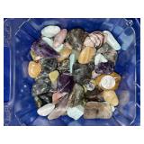 LOT OF MEDIUM SIZED POLISHED/TUMBLED STONES