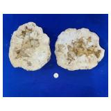 LARGE CRACKED CITRINE CLUSTER GEODE