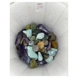 MIXED LOT OF POLISHED/TUMBLED STONES AND ROCKS