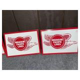 (2) MISSOURI PACIFIC LINES TIN SIGNS