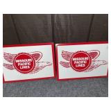 (2) MISSOURI PACIFIC LINES TIN SIGNS