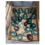LOT: MISC GLASS INSULATORS