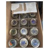 COMPLETE CASE OF QUART BALL MASON JARS (12 JARS)