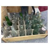 CRATE OF COCA-COLA , PEPSI, SODA BOTTLES